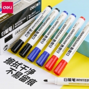 得力6817易擦白板笔 黑色/红色/蓝色 10支/盒