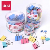 得力 彩色长尾票夹 15mm/19mm/25mm/32mm/41mm/50mm