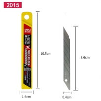 得力2015小美工刀片 30°刀尖 10片/盒 36盒/大盒