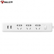 公牛GNV-UUA123电源插线板 新国标三位总控 带USB 1.5米