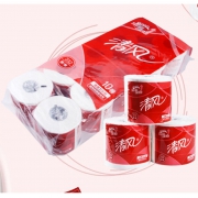 清风卷筒卫生纸 10卷/提 6提/箱三层平纹332段 B20AA8C