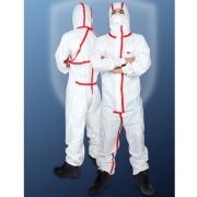 3M 4565连体防护服（白色带帽红色胶条）