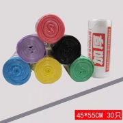 利得45*55cm（加厚）垃圾袋 黑色/蓝色/绿色/白色/黄色/灰色100卷/箱