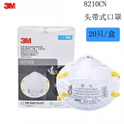 3M 8210CN口罩（头带式N95）整盒20只