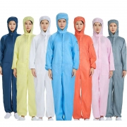 静电服-连体连帽条纹款