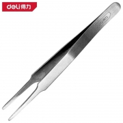平头镊子（120mm）得力工具DL396202