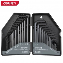 公英制平头内六角30件套 得力工具DL230030