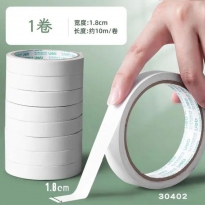 棉纸双面胶带18mm*10y（单卷）得力30402